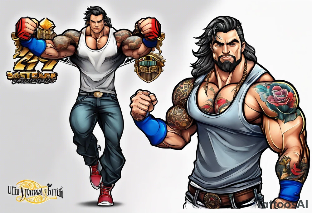 Bodybuilding tattoo idea