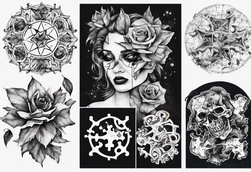 jigsaw puzzle tattoo idea