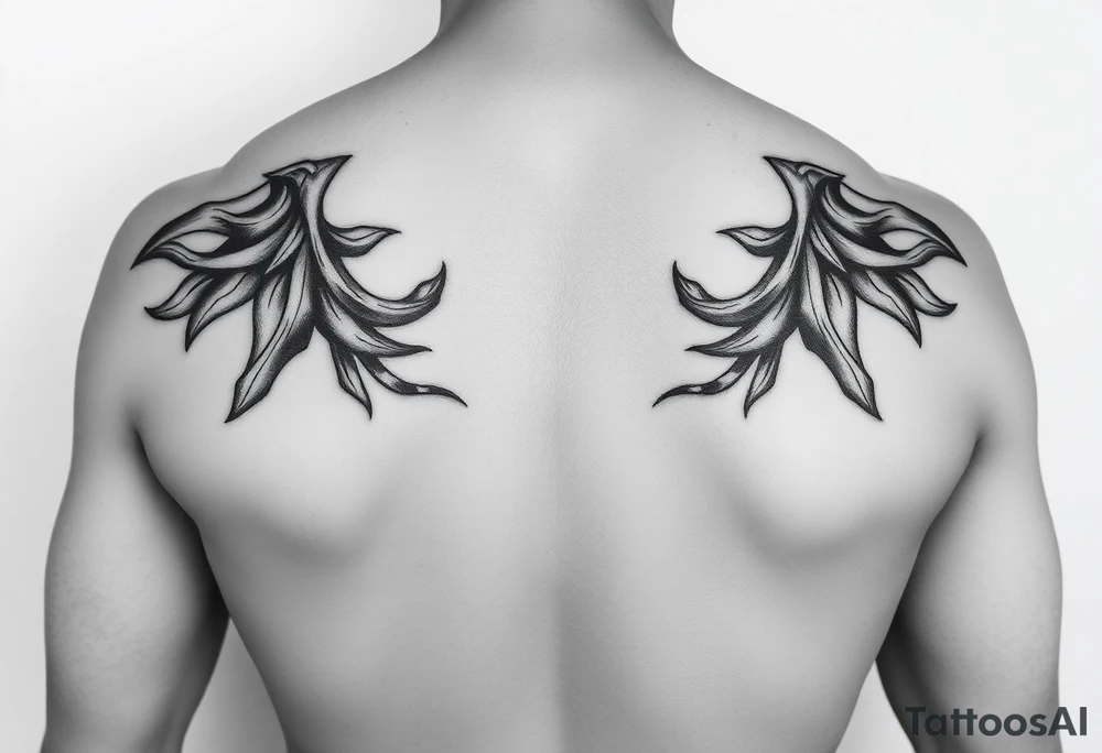 Fully naked lady with big boobs tattoo idea