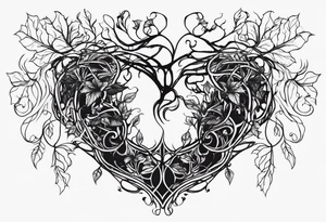 vines coming out of skin veins. chest and stomach only tattoo idea