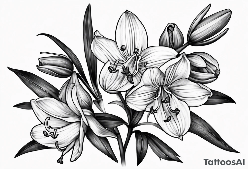 Native bluebell tattoo idea