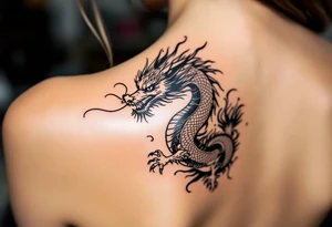 japanese dragon tattoo idea