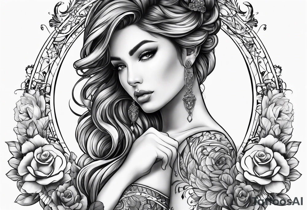 Key to her heart tattoo idea