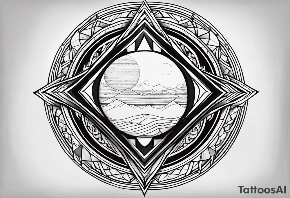 sacred moon tattoo idea