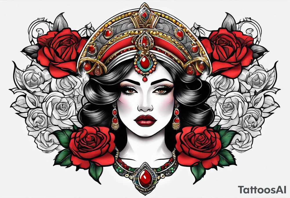 Latin Queen Of Spadeship tattoo tattoo idea