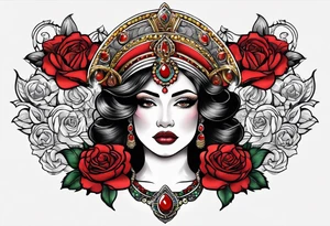 Latin Queen Of Spadeship tattoo tattoo idea