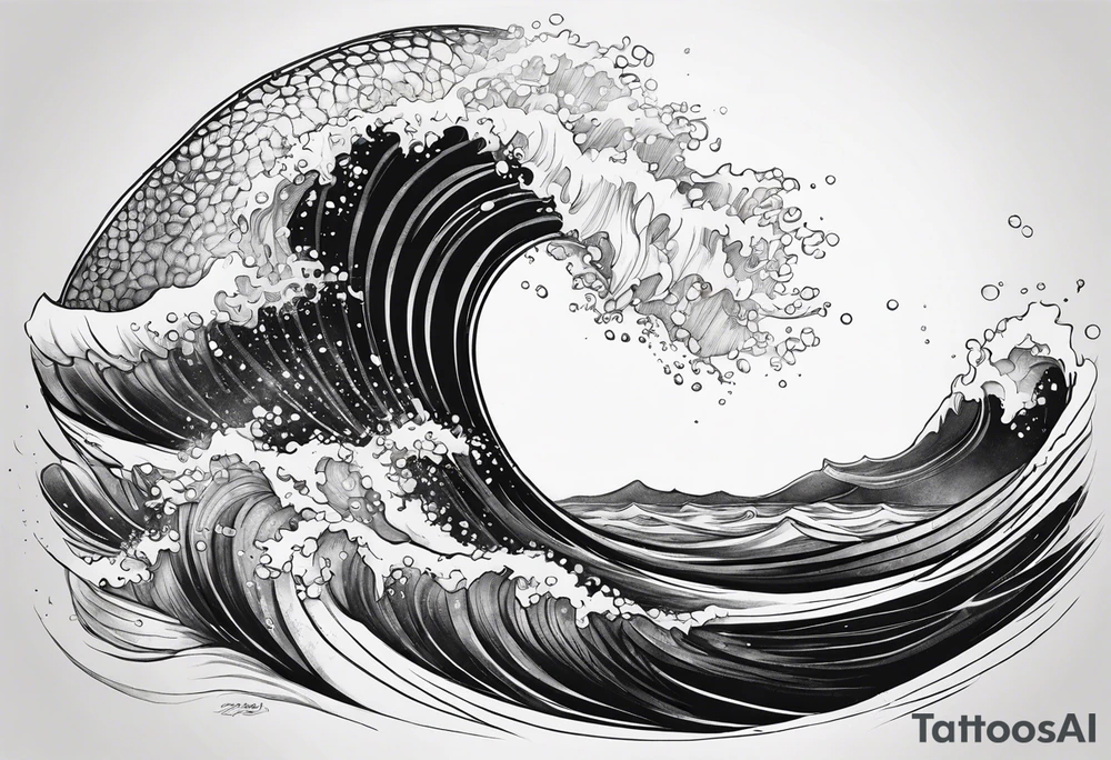 Ocean tattoo idea