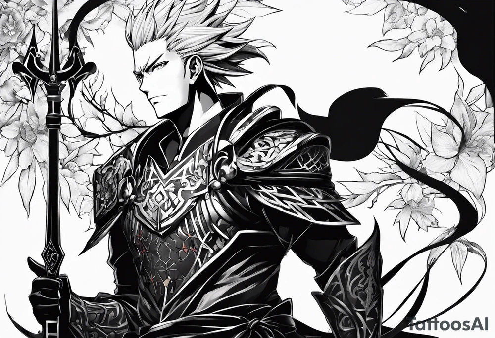 gilgamesh from fate stay night/zero tattoo idea
