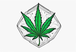 Marijuana tattoo idea