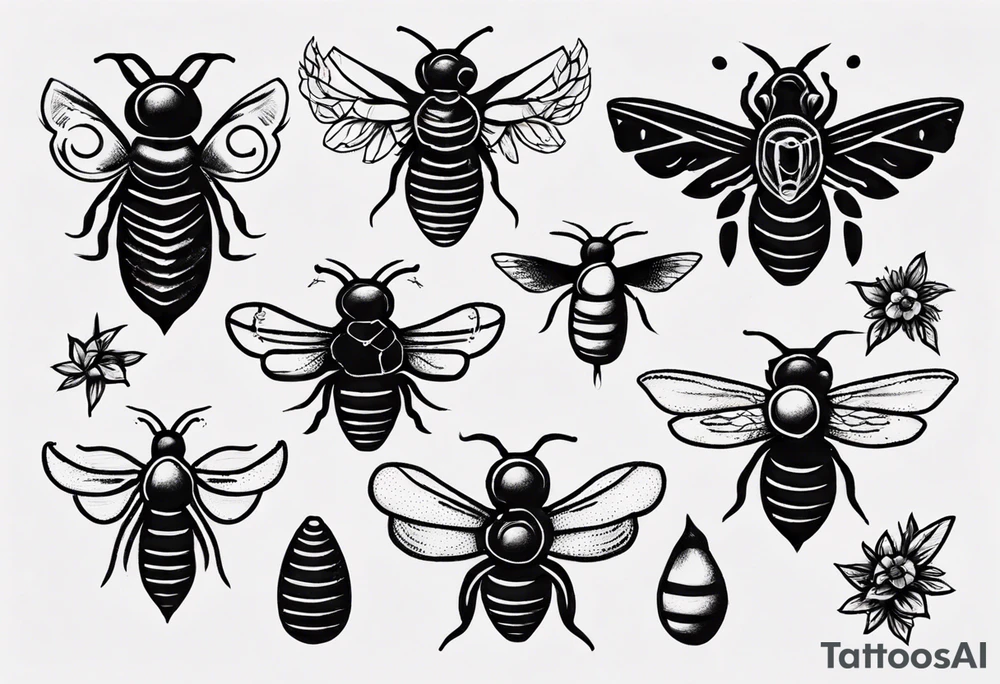 Biene tattoo idea