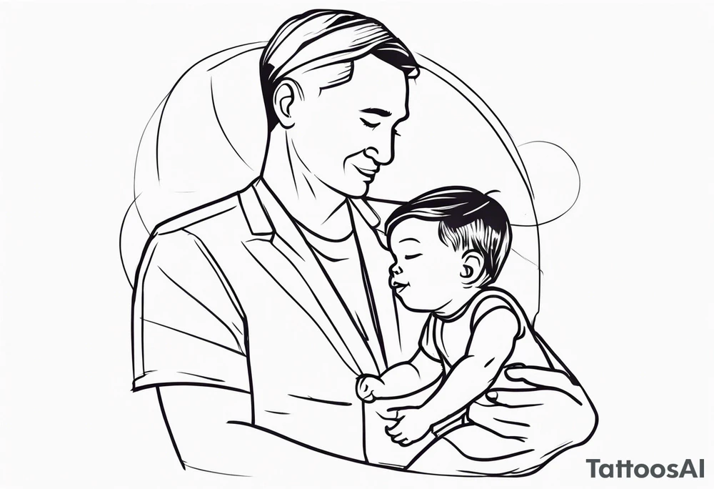 Father and son tattoo idea