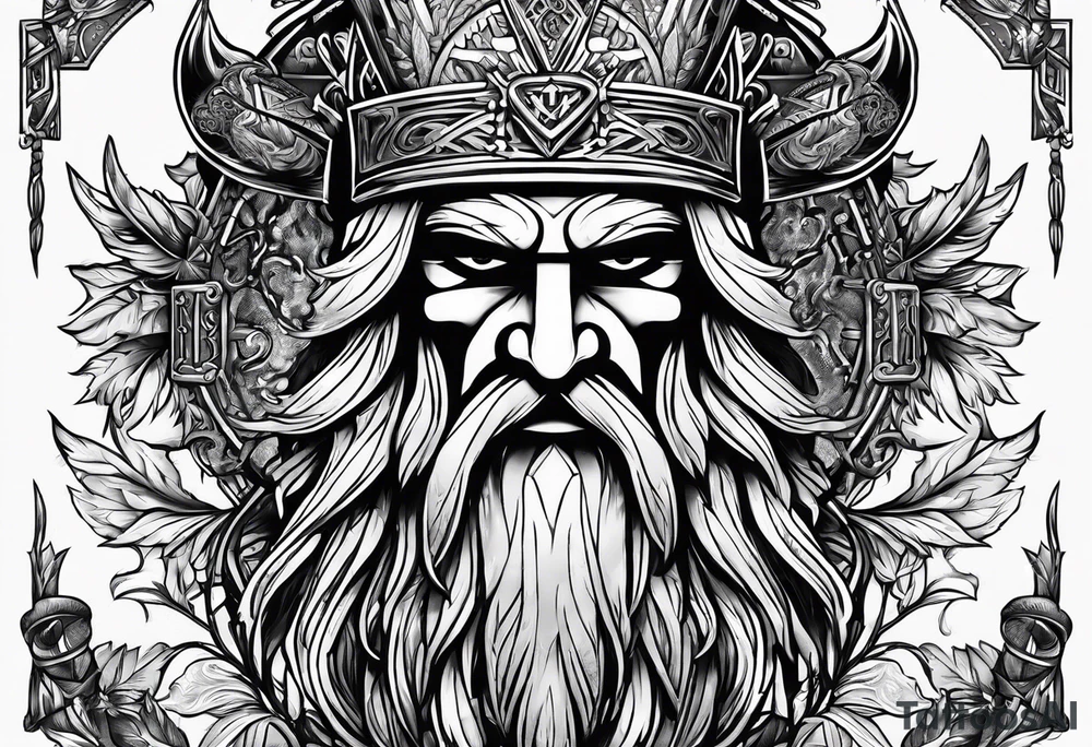 Odin hammer tattoo idea