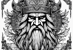 Odin hammer tattoo idea