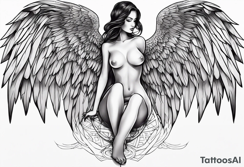 the fallen angel tattoo idea