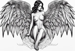 the fallen angel tattoo idea