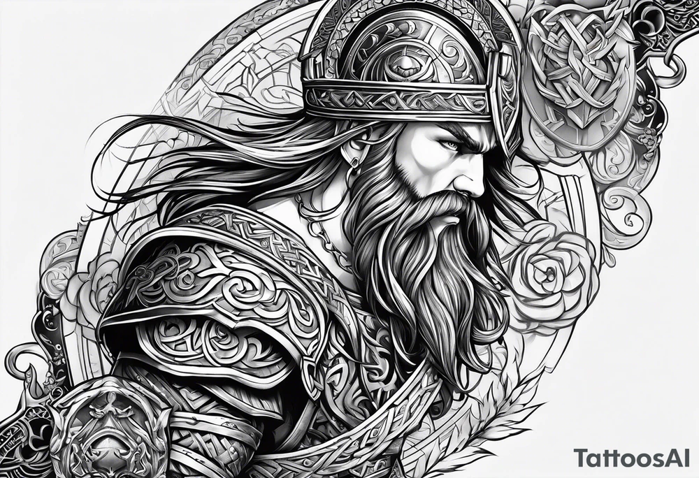 Viking style tattoo idea