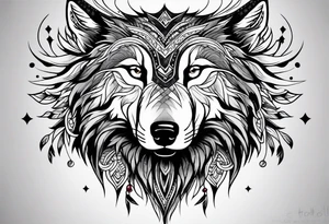 Wolf tattoo idea