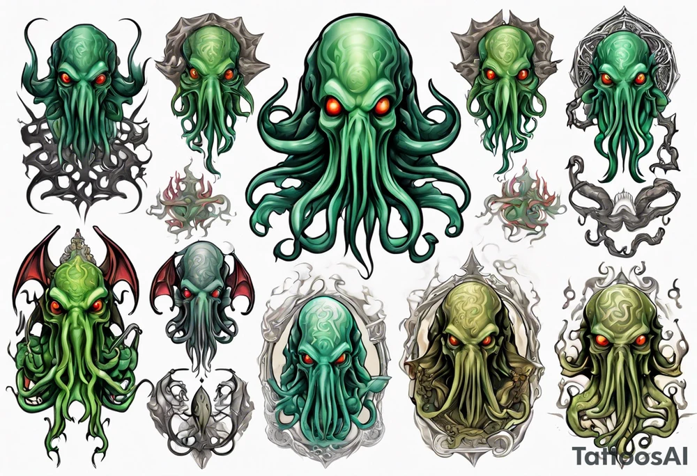 Cthulhu god tattoo idea