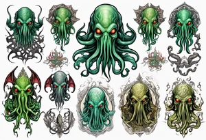 Cthulhu god tattoo idea