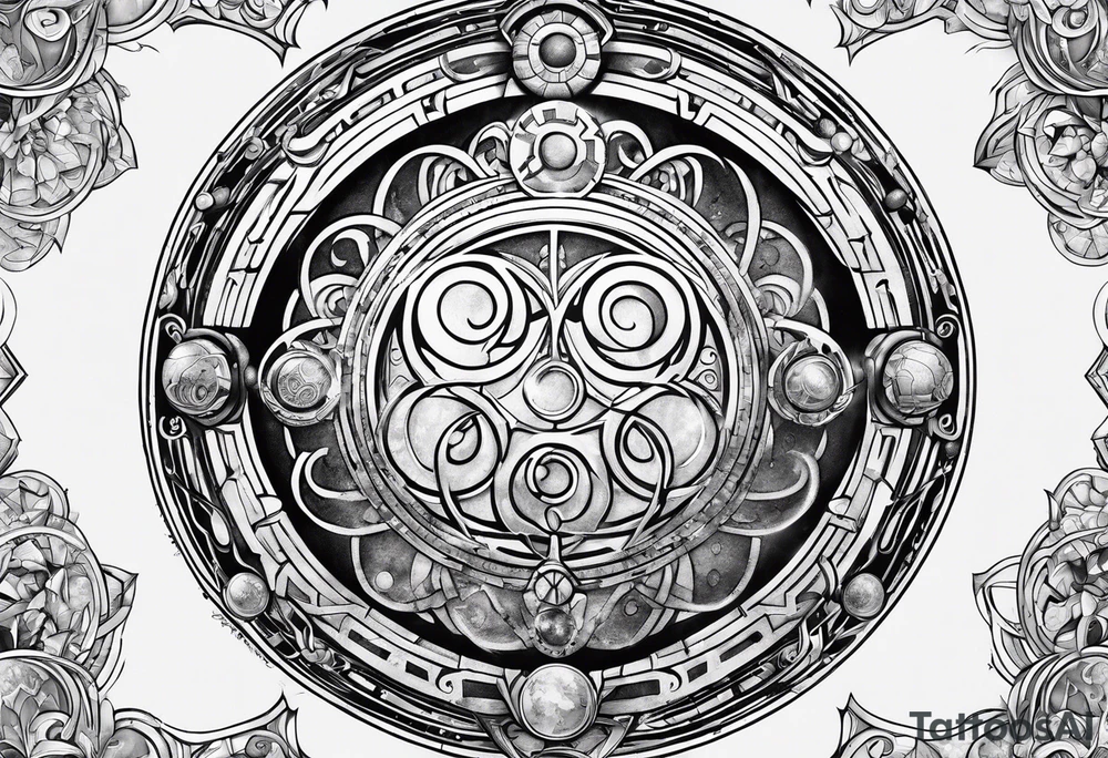 Gallifreyan with Star wars and Lord of the rings tattoo idea