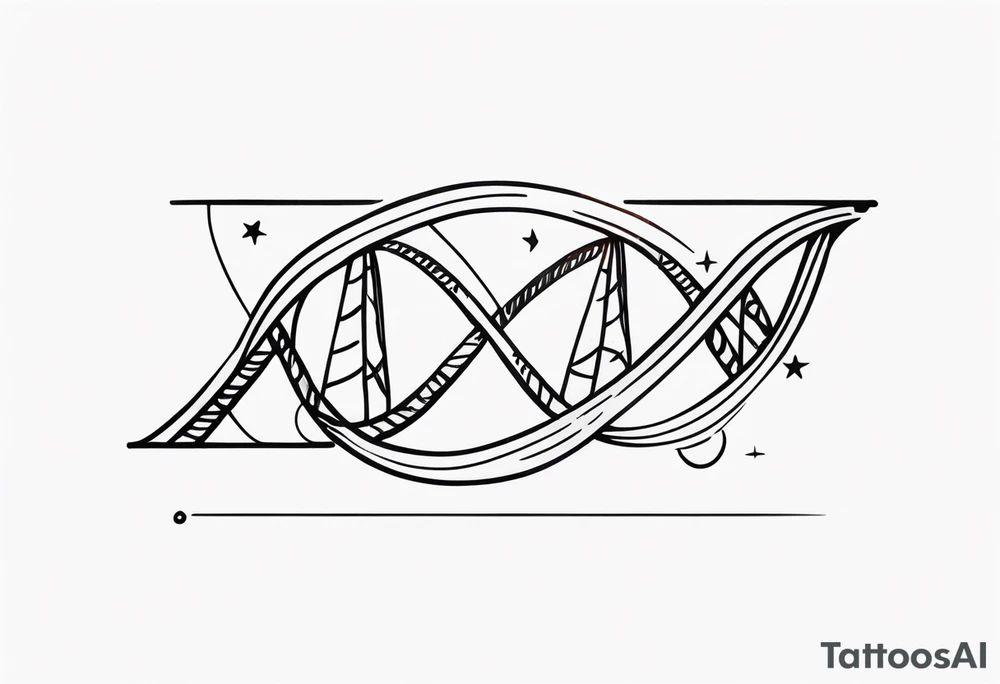 DNA strand tattoo idea