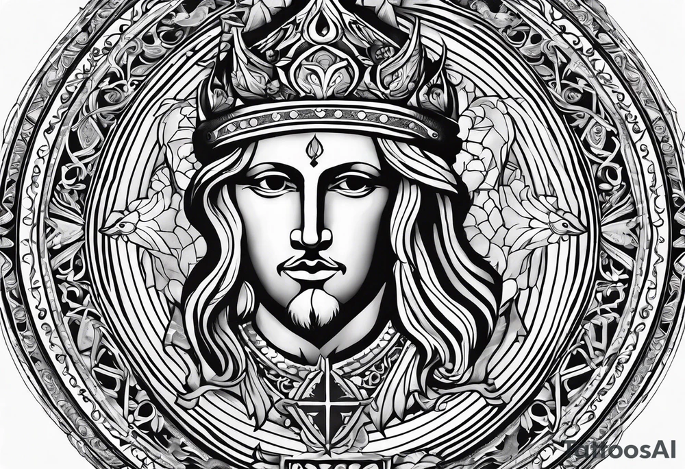 The symbol of Matthias in the bible tattoo idea