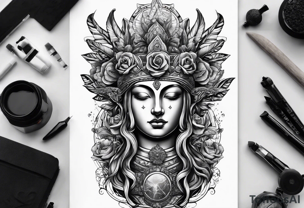 Römische Statue tattoo idea