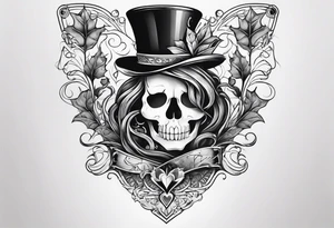 A right side of neck, tattoo of the king of hearts with the Ace of spades behind it and an enchanted leaves around it tattoo idea