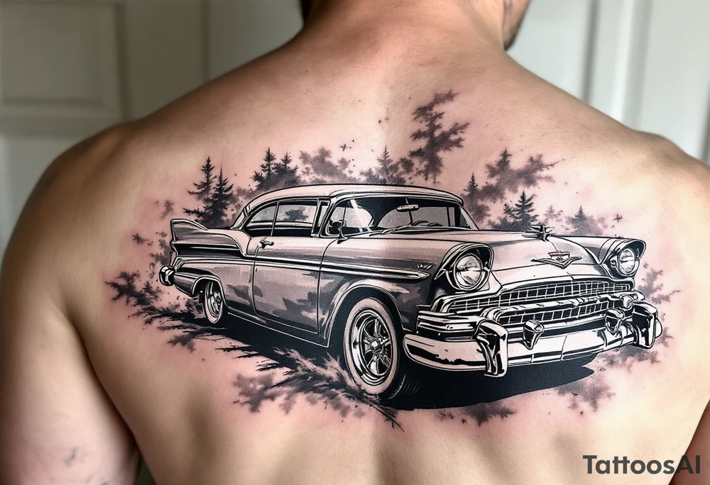 1956 Plymouth Belvedere tattoo idea