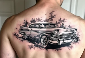 1956 Plymouth Belvedere tattoo idea