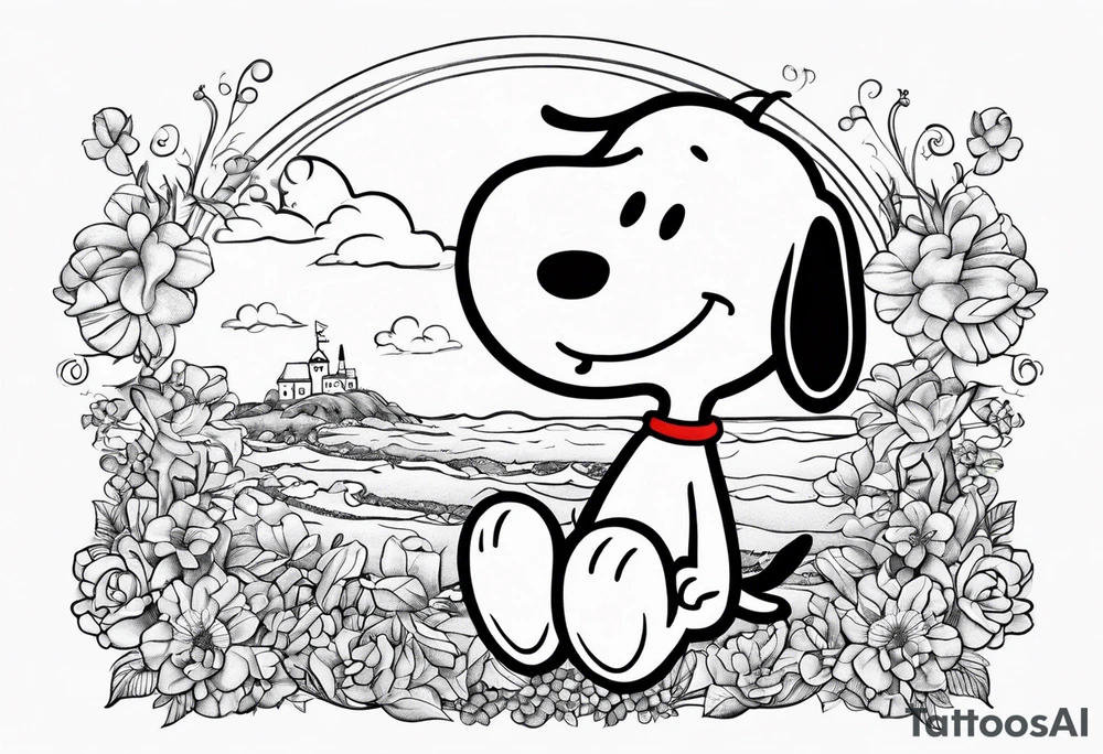 Snoopy tattoo idea