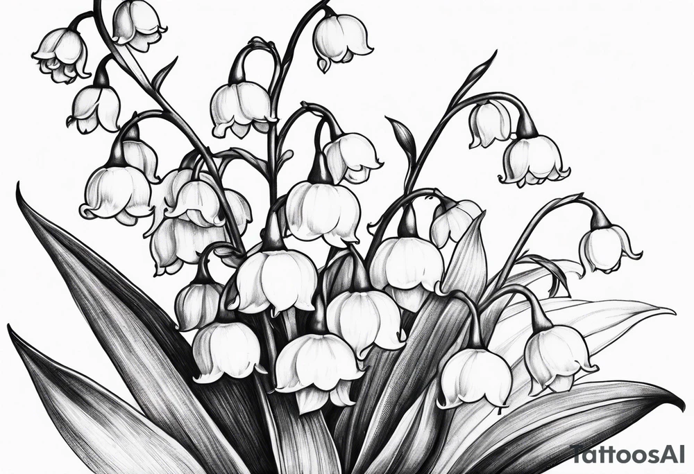 lily of the valley tattoo idea