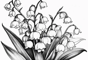 lily of the valley tattoo idea