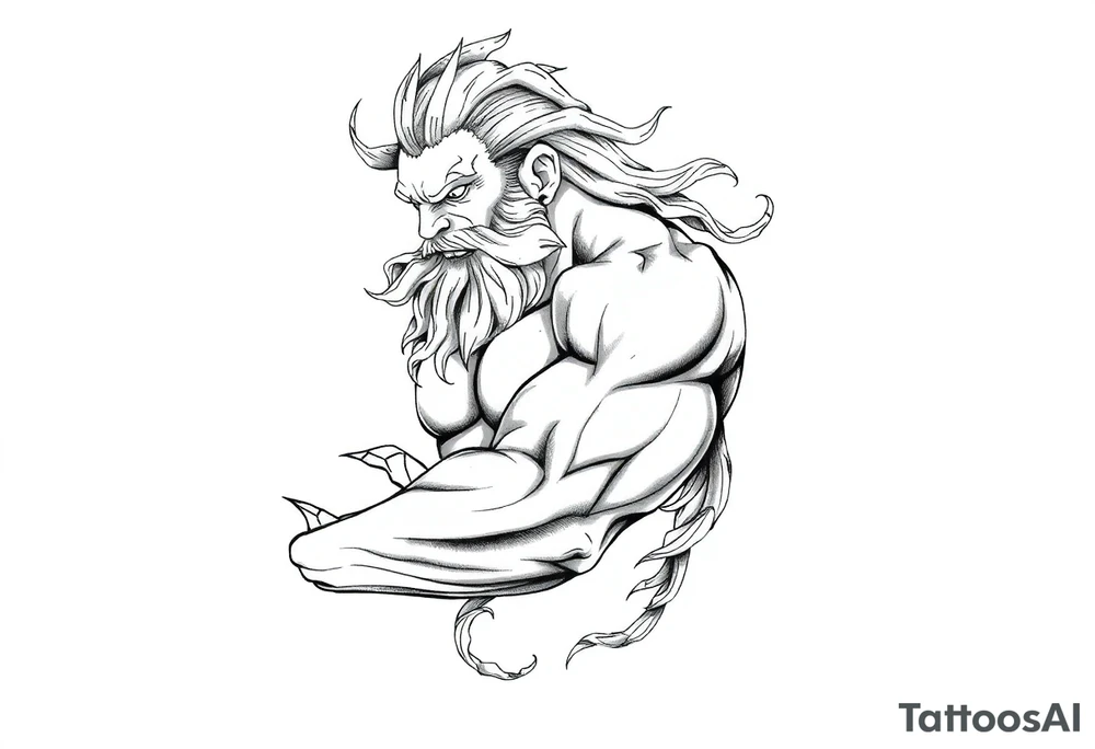 poseidon tattoo idea