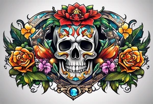Chest piece tattoo idea
