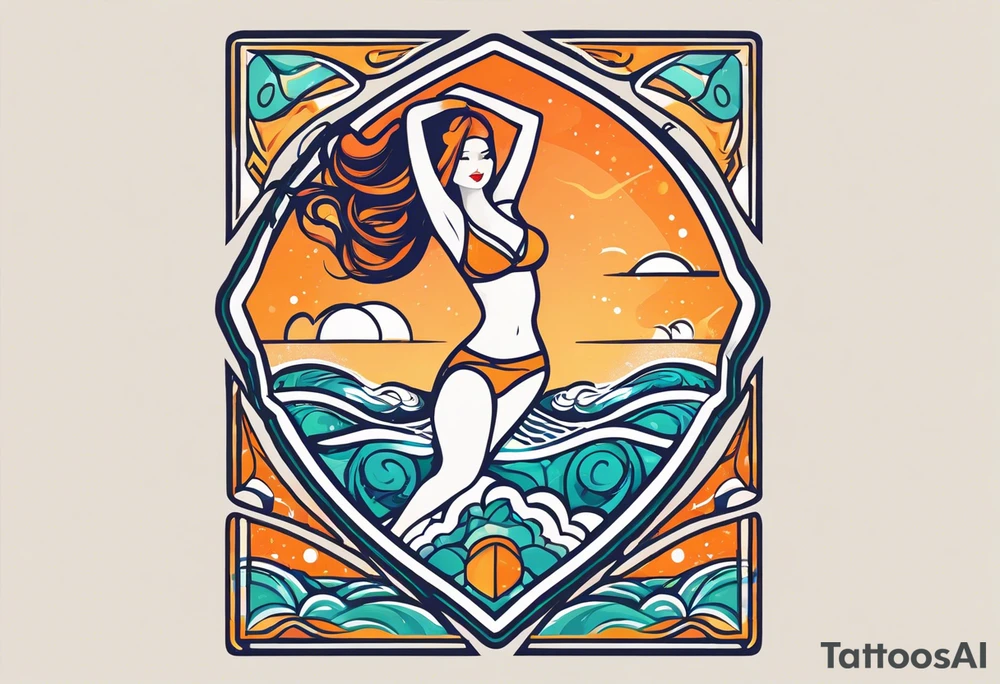 a logo for a bikini brand called Yaraí. Simple logo and unique symbolizing the meaning "lively waters" simpler than that . something that can be drawn but is unique tattoo idea