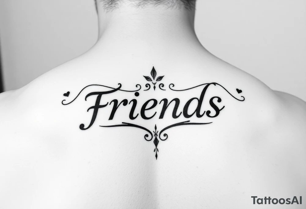 I need a small tattoo that mean friends tattoo idea