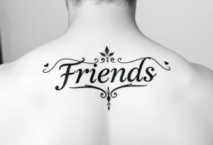 I need a small tattoo that mean friends tattoo idea
