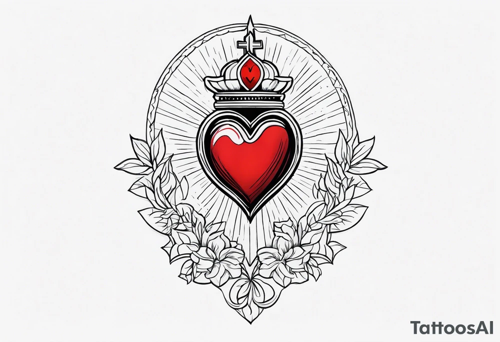 SACRED HEART tattoo idea