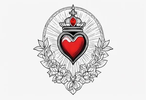 SACRED HEART tattoo idea
