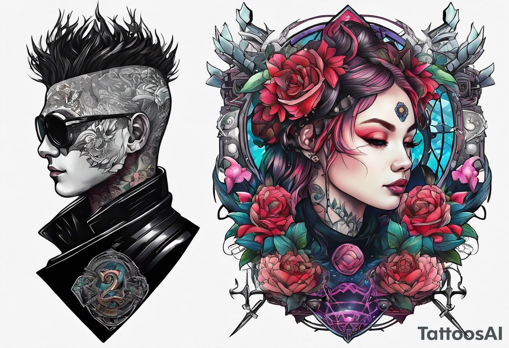 neuromancer tattoo tattoo idea