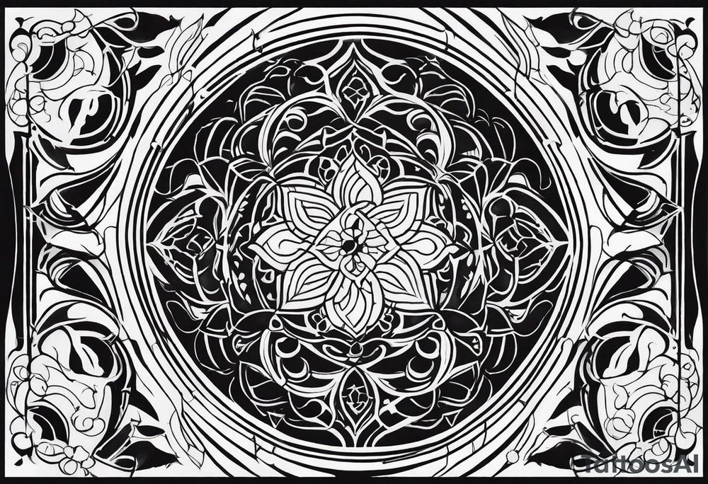 Swirling pattern like Feyra Archeron's bargain tattoo on her arm in the book series 'A Court of Thorns and Roses' tattoo idea