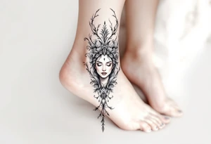 mirror frame tattoo idea