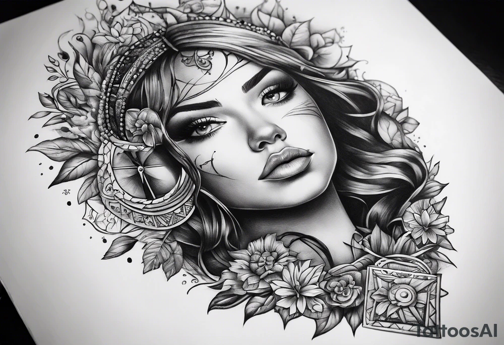 Life waits for no one tattoo idea