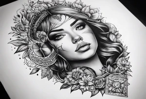 Life waits for no one tattoo idea