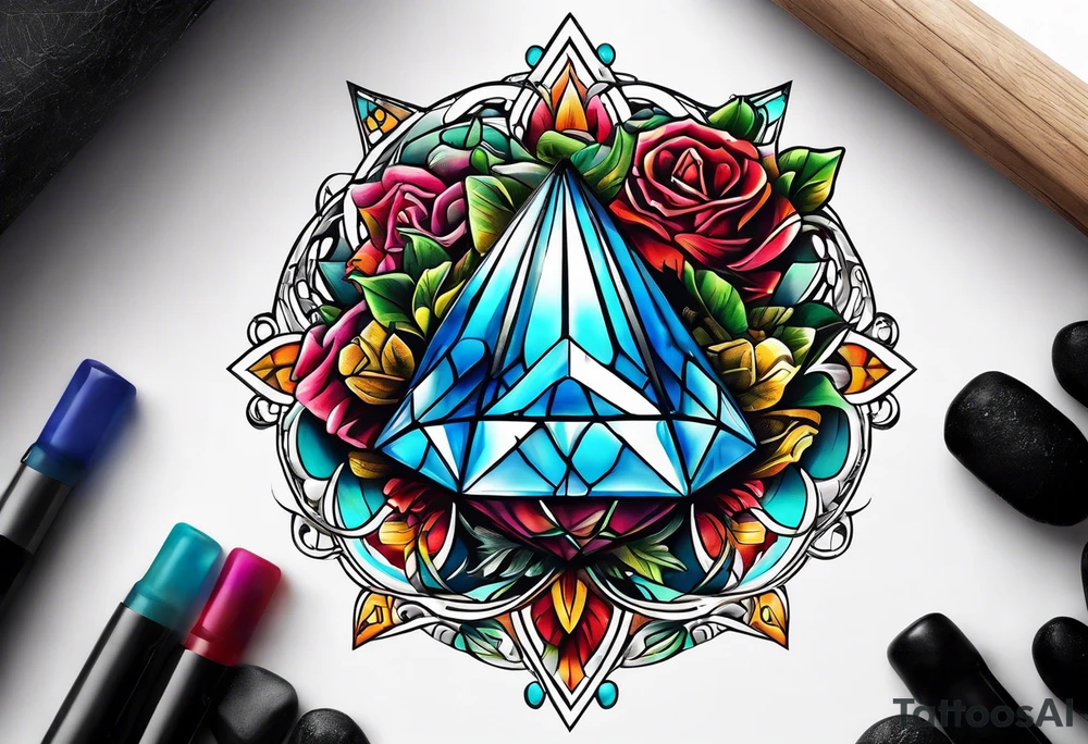 a twenty sided die tattoo idea