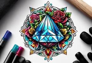 a twenty sided die tattoo idea
