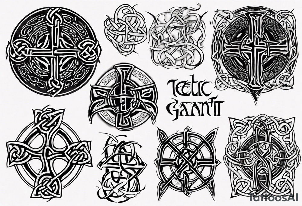 Celtic lettering Tada gan iarracht tattoo idea