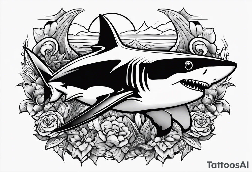 Sharks tattoo idea