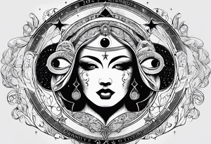 Astrology, Gemini, Natal Chart, angelic, soul mates, vision, planetary, the moon, third eye, armband tattoo idea